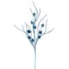 Vickerman 32" Baby Blue Mini Pinecone Twig Glitter Spray, 6 per Bag. view 1