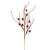 Vickerman 32" Copper Mini Pinecone Twig Glitter Spray, 6 per Bag. view 1