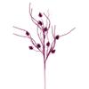 Vickerman 32" Fuchsia Mini Pinecone Twig Glitter Spray, 6 per Bag. view 1
