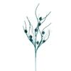 Vickerman 32" Teal Mini Pinecone Twig Glitter Spray, 6 per Bag. view 1