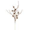 Vickerman 32" Champagne Mini Pinecone Twig Glitter Spray, 6 per Bag. view 1