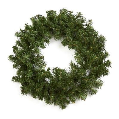 Artificial Elk Mountain Pine Wreath - Faux Pine Christmas Wreath for Holiday Decorating and Christmas Displays by Factory Direct Craft (24 Inches)