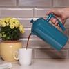 Frieling Double-Walled Stainless Steel French Press Coffee Maker, Lagoon Blue, 34 fl oz. view 3