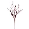 Vickerman 32" Burgundy Mini Pinecone Twig Glitter Spray, 6 per Bag. view 1