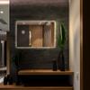 Tulup Mirror 27.6x19.7 inch / 70x50 cm Large with LED Decoration Warm Lights Make-up Wall Bathroom Bedroom view 2