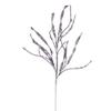 Vickerman 34" Silver Wavy and Spiral Glitter Spray - 6 Pieces per Bag, Measures 34 Inches from Top to Bottom view 1