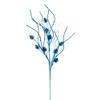 Vickerman 32" Turquoise Mini Pinecone Twig Glitter Spray, 6 per Bag. view 1