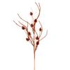 Vickerman 32" Burnished Orange Mini Pinecone Twig Glitter Spray, 6 per Bag. view 1