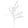 Vickerman 34" White Wavy and Spiral Glitter Spray, 6 per Bag. view 1