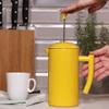 Frieling Stainless Steel French Press Coffee Maker - 34 Fl Oz, Yellow - Double-Walled with Double Filter - Insulated Plastic-Free Coffee Press for Camping & Travel view 2