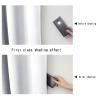 ADOORO Blackout Curtains for Bedroom with Black Line 100% Blackout Thermal Insulated Long Draperies for Living Room Soft Thick Window Treatment,White,120x69 in(WxL) view 3