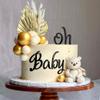 91 PCS Acrylic Alphanumeric Cake Decoration DIY Cupcake Decoration Set Black A-Z 0-9 Mirror Alphanumeric Personalized Letters for Anniversary Wedding Baby Shower Party Supplies view 4