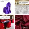 Efavormart Navy Blue Chair Covers for Party 20 PCS Satin Self Tie Universal Banquet Wedding Folding Chair Cover for Dining Chairs Washable Slipcovers for Outdoors Events view 3