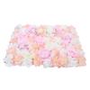 10 Pcs Artificial Flowers Wall Pink Romantic Flower Wall for Background Decoration Silk Flower Roses Hanging Wall Panel Wedding Photography Venue Main Road Decor Silk Flower Panels view 1