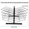 HONGKEFIT Tabletop Art Drying Rack, Small Double Sided Art Drying Rack, Metal Stainless Steel Art Rack Power Coated for Classroom, Art Club (Size : 10Layer) view 2