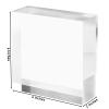 CiaoHER 2in Thickness Solid Acrylic Cube Display Block Clear Polished Pedestal Stand Riser Solid Base 2'' x 6" x 6", 1 Pack view 2