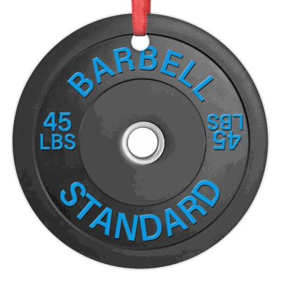 Barbell Weight Plate Ornament for Christmas Tree Decor Barbell Standard Personalized Christmas Ornaments 2022 Hanging Ornaments Holiday Christmas Keepsake New Year Gifts 3 Inch