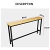 ALSODI Living Room Sofa Shelf, Long Console, Leaning Against a Wall Storage Shelf, Porch Narrow Console,C,80 * 20 * 75cm view 2
