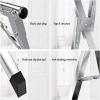 HUHJYUGE Clothes Drying Racks for Laundry and Hanging Foldable 59in, Retractable Laundry Rack for Drying Clothes Outdoor, Stainless Steel Garment Rack with Gravity Lock Device view 4