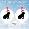 Christmas Dog Silhouette Christmas Decorations for Tree Chow Chow Personalized Christmas Ornaments 2022 Decorative Hanging Ornaments Holiday Christmas Keepsake New Year Gifts 3 Inch view 2