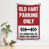 gaeruite Funny House Decor Old Fart Parking Only Tapestry Bedroom Door Decorations Funny Bedroom Decor (Size : 100X150CM) view 1