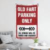 gaeruite Funny House Decor Old Fart Parking Only Tapestry Bedroom Door Decorations Funny Bedroom Decor (Size : 100X150CM) view 3