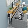 ALSODI Double Layer Narrow Edge Console Table, Porch Entrance Console, Sofa Rear Shelf, Bedside Rear Console,B,80 * 20 * 100cm view 1