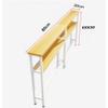 ALSODI Double Layer Narrow Edge Console Table, Porch Entrance Console, Sofa Rear Shelf, Bedside Rear Console,B,80 * 20 * 100cm view 2