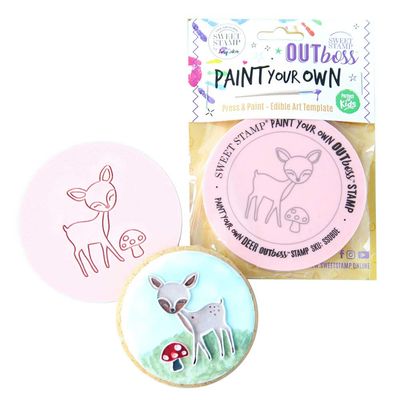 Sweet Stamp Outboss Plastic Paint Your Own, Deer