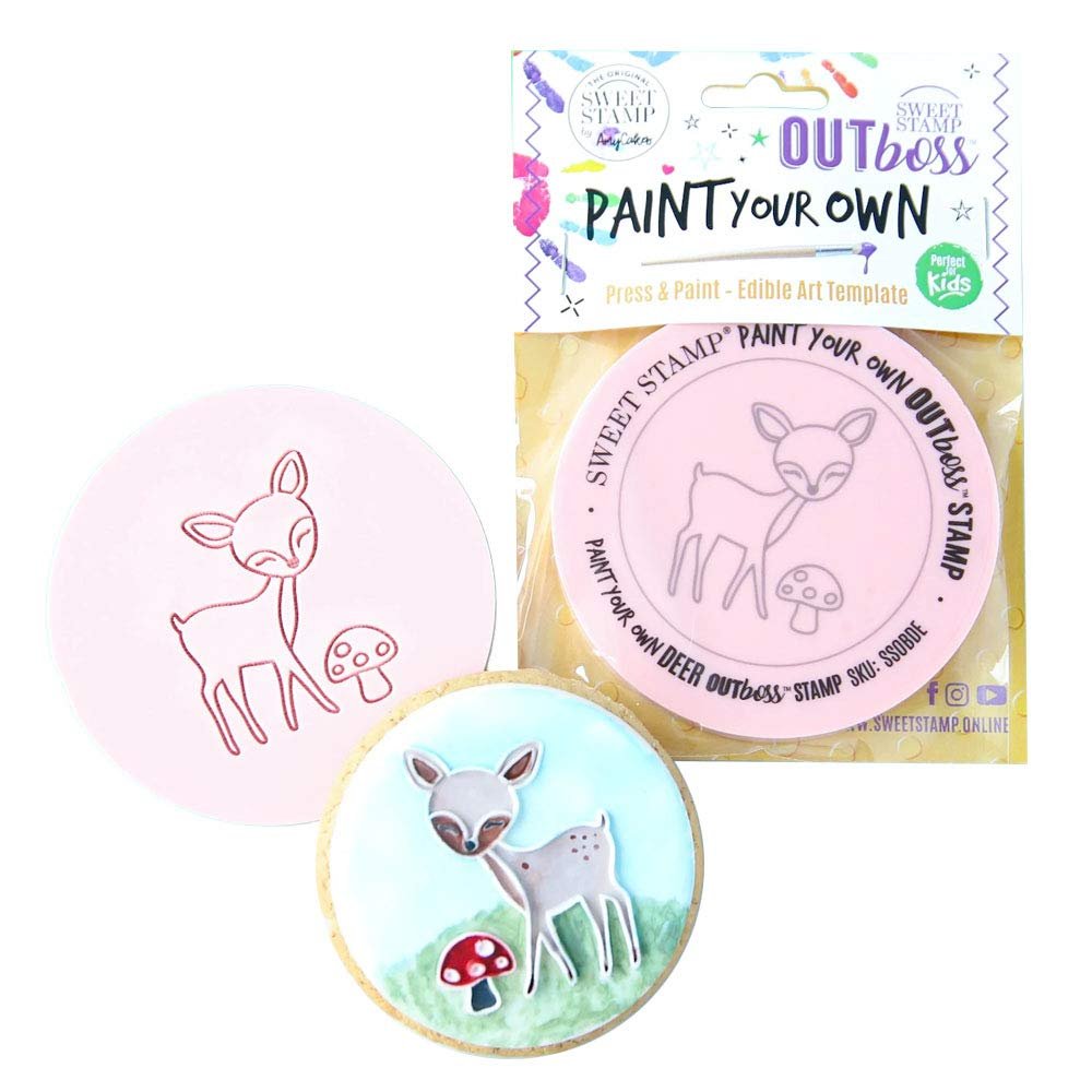 Sweet Stamp Outboss Plastic Paint Your Own, Deer