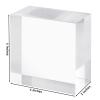 CiaoHER 2in Thickness Solid Acrylic Cube Display Block Clear Polished Pedestal Stand Riser Solid Base 2" x 4" x 4", 1 Pack view 2
