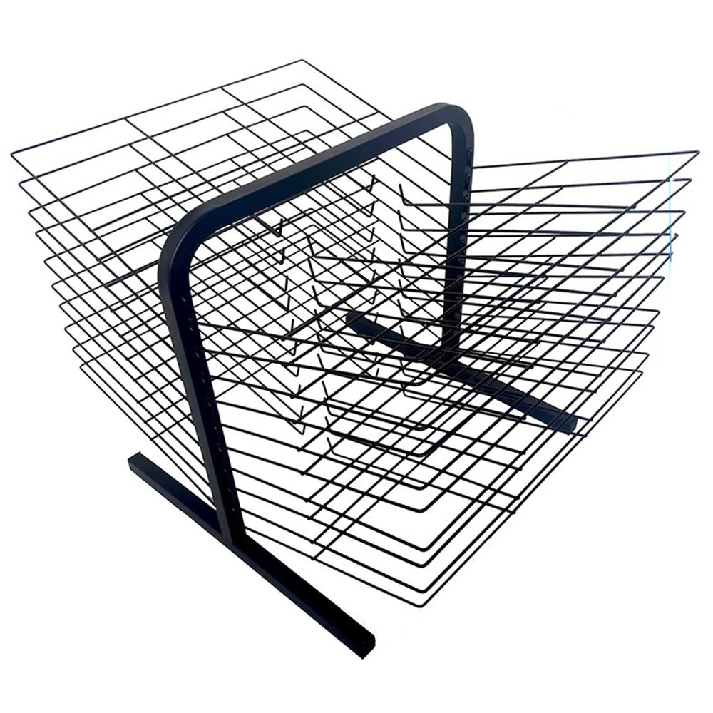HONGKEFIT Tabletop Art Drying Rack, Small Double Sided Art Drying Rack, Metal Stainless Steel Art Rack Power Coated for Classroom, Art Club (Size : 20 Layer)