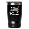 Awesome Possum funny 20 oz 30 oz insulated tumbler, Opossum themed cute cup merchandise, 20 30 ounce gag items view 1