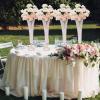 Fichiouy 2/4PCS Crystal Wedding Flower Vase for Flowers, Crystals Floral Vase Stand Table Decorative Centerpiece Dinner Anniversary Ceremony Party Gold/Silver (Gold 4PCS) view 3