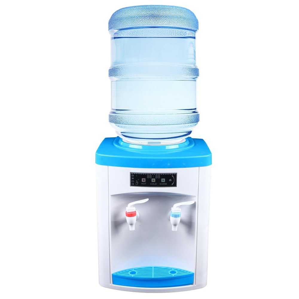 Kathring Top Loading Countertop Water Dispenser, 5 Gal Countertop Electric Hot & Cold Water Dispenser Top Loading Table Drinking Machine for Office Home