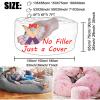 AAXYZX No Filler Oversized Bean Bag Cover,largertnbean Bag Cover Pink,Bean Bag Chair Cover Only Lazy Sofa Bed Cover PV Velvet Bean Bag Cover Gaming and Young Adult Bean Bag Chair view 3