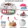 AAXYZX No Filler Oversized Bean Bag Cover,largertnbean Bag Cover Pink,Bean Bag Chair Cover Only Lazy Sofa Bed Cover PV Velvet Bean Bag Cover Gaming and Young Adult Bean Bag Chair view 4