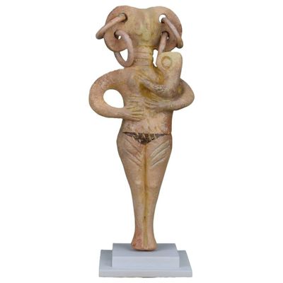 Astarte Ishtar Aphrodite Greek Goddess Female Terracotta Statue Figurine Museum Copy