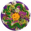 Feng Shui Success Luck Vibrations Compact 2-Sided Purse Mirror Best Wishes, Mascot New Year's Gift (Double DragonsLuck) view 1