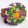 Feng Shui Success Luck Vibrations Compact 2-Sided Purse Mirror Best Wishes, Mascot New Year's Gift (Double DragonsLuck) view 3