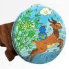 Feng Shui Health Vibrations Compact 2-Sided Purse Mirror Best Wishes, Mascot New Year's Gift (Divine DeerHealth) view 3