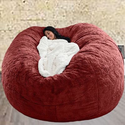 AAXYZX No Filler Oversized Bean Bag Cover,largertnbean Bag Cover Pink,Bean Bag Chair Cover Only Lazy Sofa Bed Cover PV Velvet Bean Bag Cover Gaming and Young Adult Bean Bag Chair