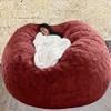 AAXYZX No Filler Oversized Bean Bag Cover,largertnbean Bag Cover Pink,Bean Bag Chair Cover Only Lazy Sofa Bed Cover PV Velvet Bean Bag Cover Gaming and Young Adult Bean Bag Chair view 1