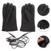 Xmas Motorcycle Heated Mittens 12v PU Cotton Electric Gloves view 3