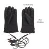 Xmas Motorcycle Heated Mittens 12v PU Cotton Electric Gloves view 4