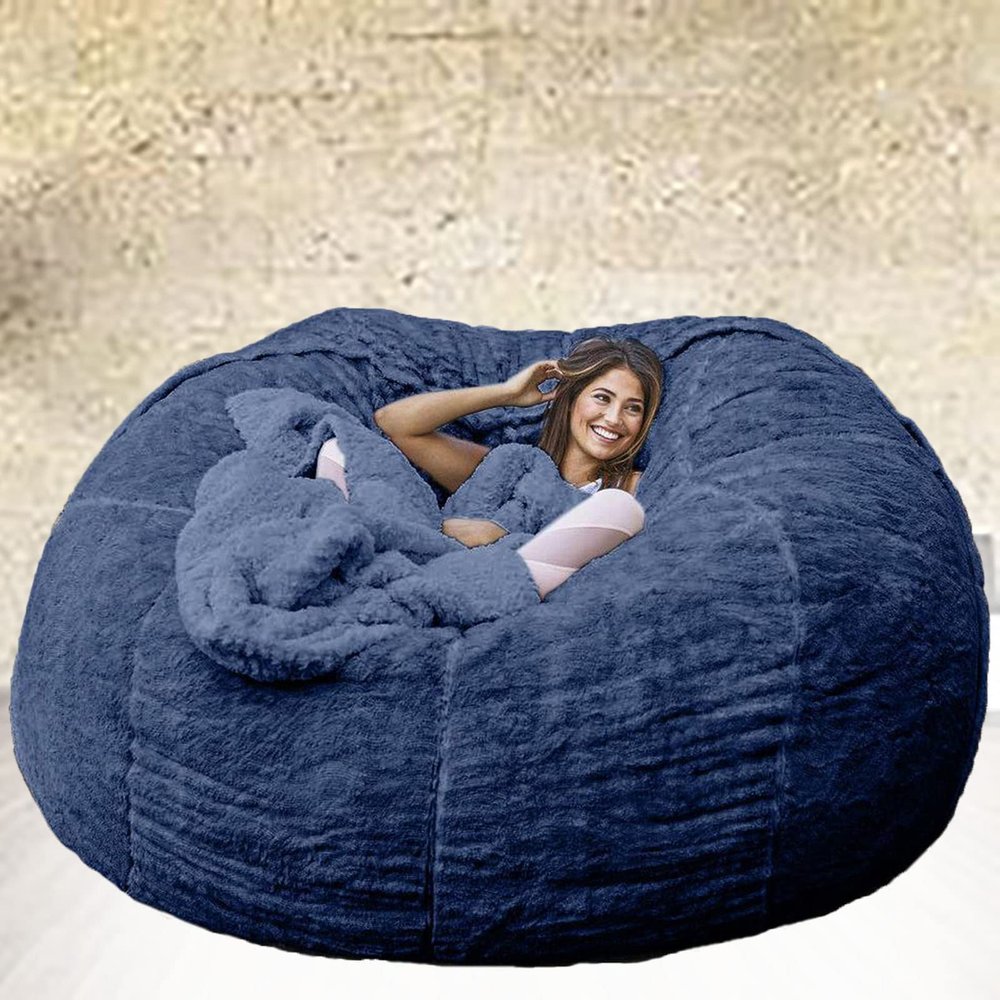 AAXYZX No Filler Oversized Bean Bag Cover,largertnbean Bag Cover Pink,Bean Bag Chair Cover Only Lazy Sofa Bed Cover PV Velvet Bean Bag Cover Gaming and Young Adult Bean Bag Chair