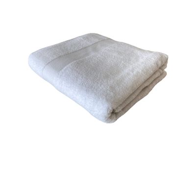 BONPERLA 100% Cotton Turkish Towels for Bath Hotel and Spa, Extra Large Bath Towels, Soft and Absorbent Bath Sheet, White, (4)
