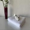 BONPERLA 100% Cotton Turkish Towels for Bath Hotel and Spa, Extra Large Bath Towels, Soft and Absorbent Bath Sheet, White, (4) view 3