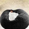 AAXYZX No Filler Oversized Bean Bag Cover,largertnbean Bag Cover Pink,Bean Bag Chair Cover Only Lazy Sofa Bed Cover PV Velvet Bean Bag Cover Gaming and Young Adult Bean Bag Chair view 1