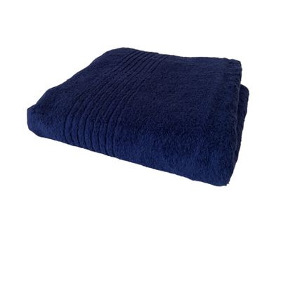BONPERLA 100% Cotton Turkish Towels for Bath Hotel and Spa, Oversized Bath Towels, Soft and Absorbent Bath Sheet, Navy Blue (4)